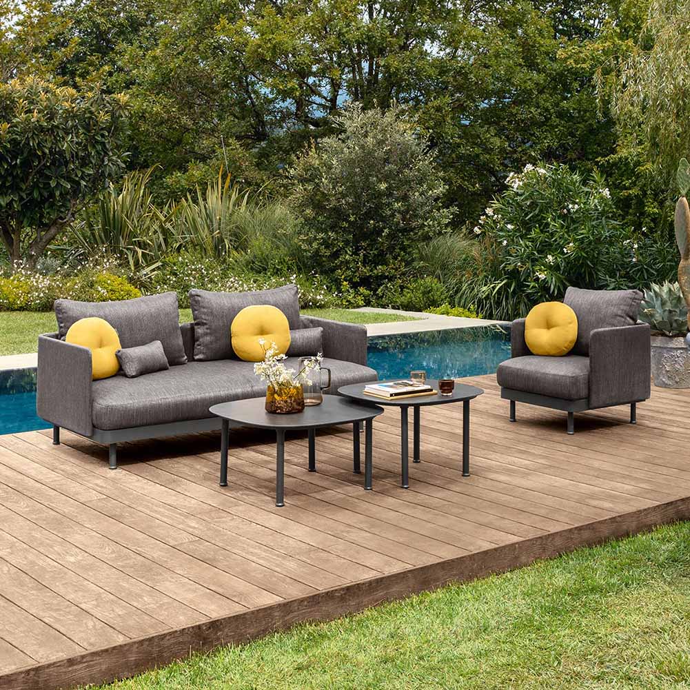 Poltrona living Slam Grafite Grigio scuro Talenti 3