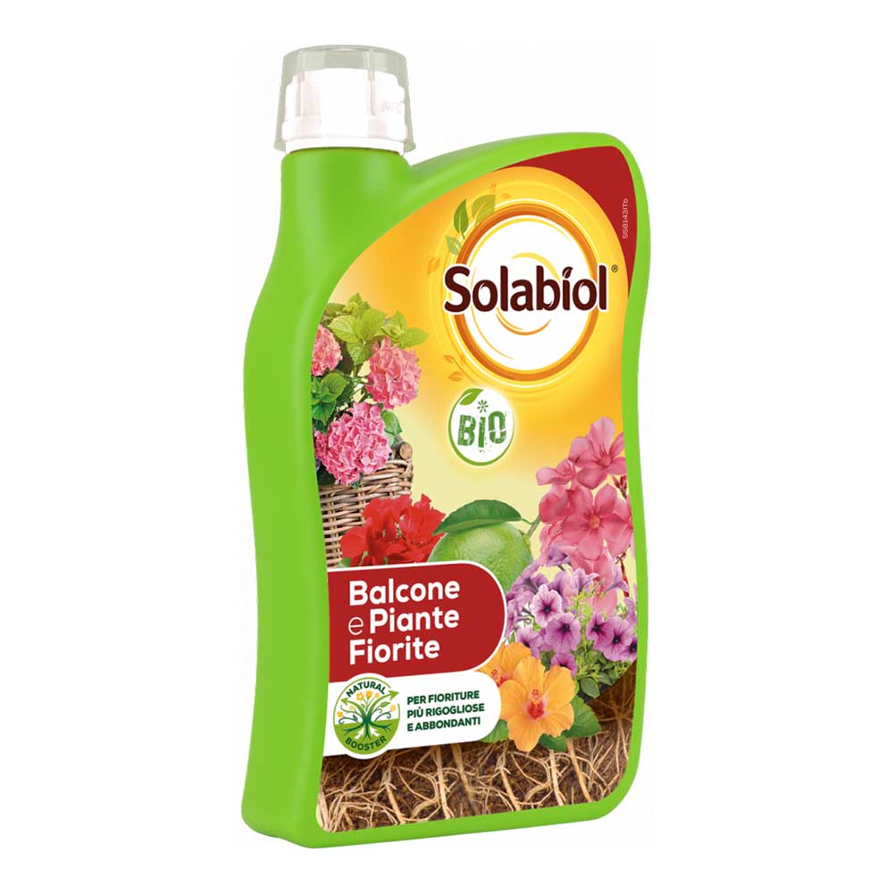 Concime BIO Liquido per Balconi e Piante fiorite 1lt Solabiol 1