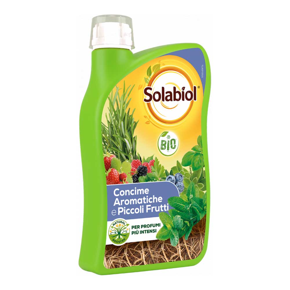 Concime BIO Liquido per Aromatiche e Piccoli frutti 1lt Solabiol 1