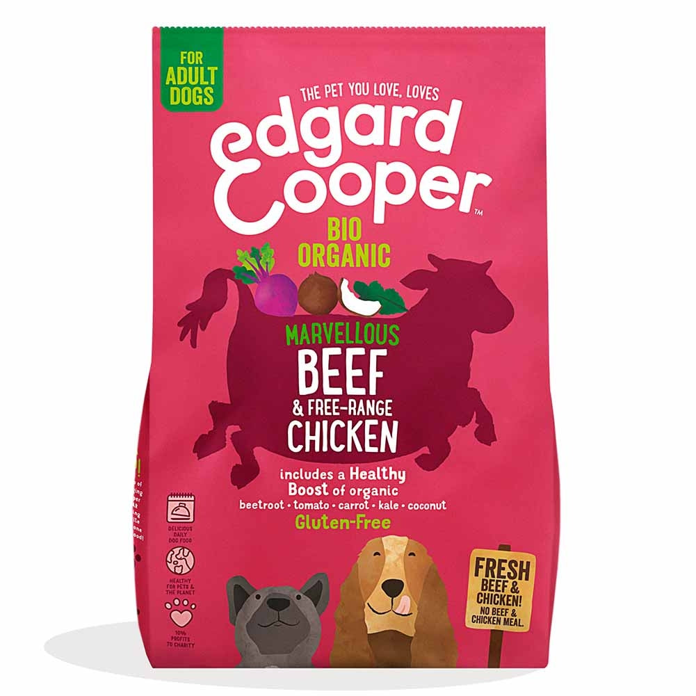 Alimento cane Adulto Bio Manzo e Pollo Edgard Cooper 134 g 1