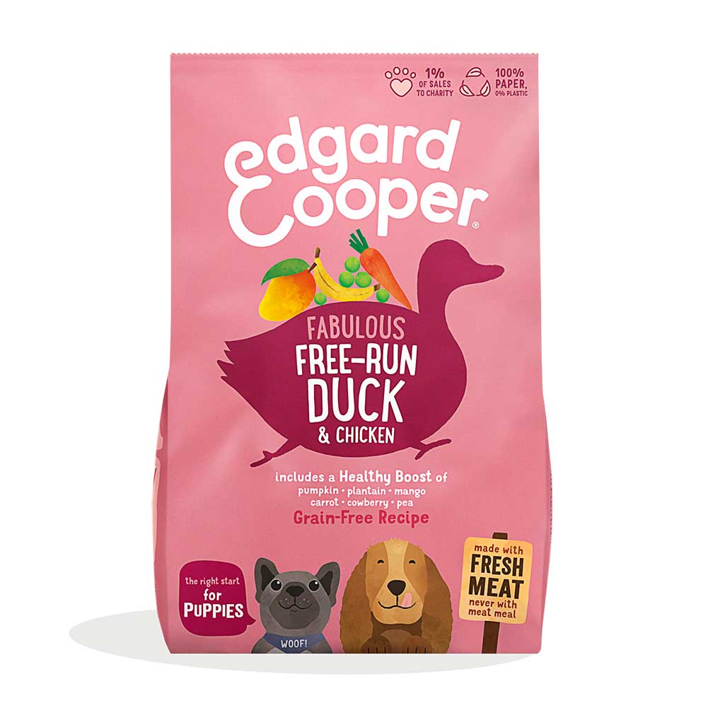 Alimento cane cucciolo Anatra e Pollo Edgard Cooper 1