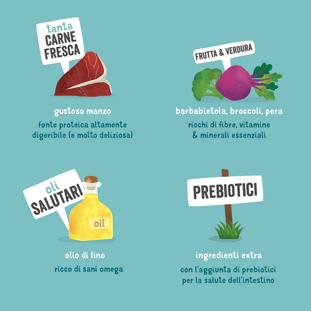 Alimento cane Adulto Manzo e Barbabietola 400g Edgard Cooper 2