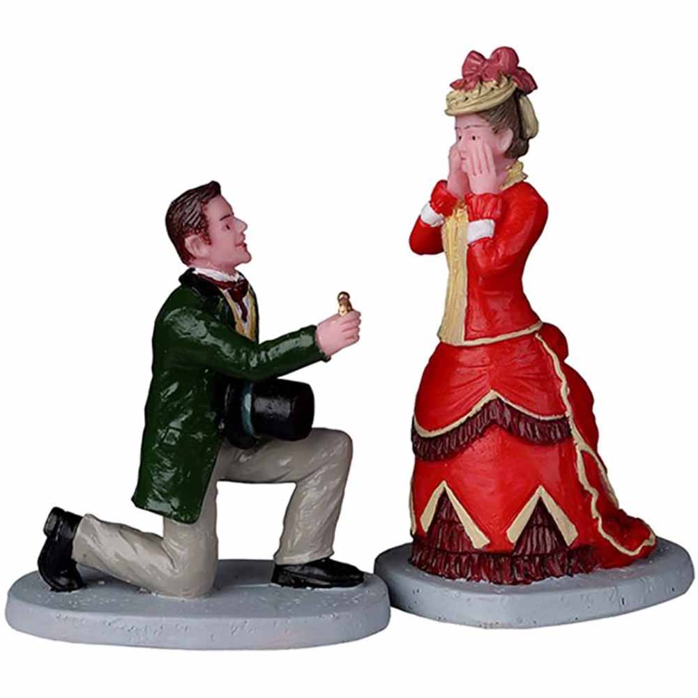 The proposal set of 2 Caddington Village Lemax Cod 22141 1
