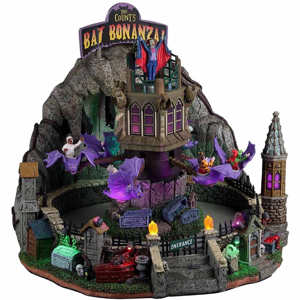 The count's bat bonanza Spooky Town Lemax Cod 24933 1