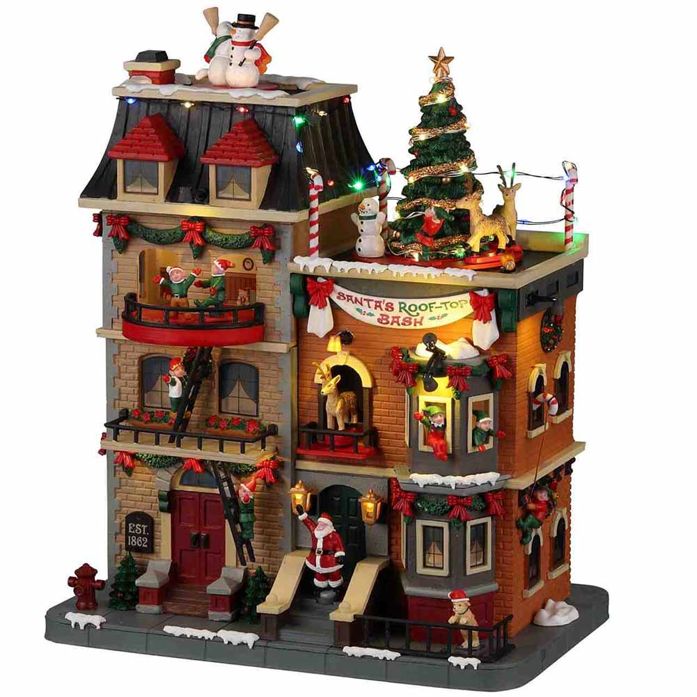 Santa's rooftop bash Santa's Wonderland Lemax Cod 25861 1