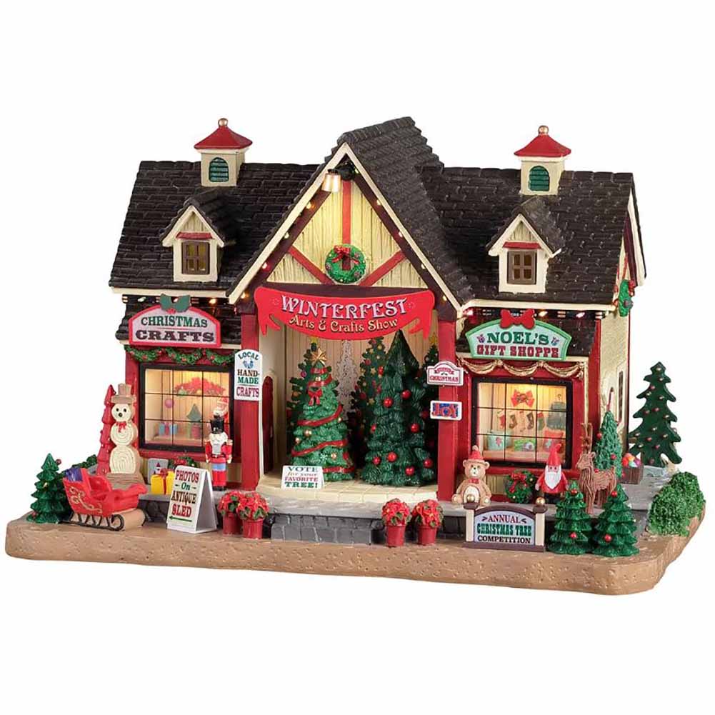 Winterfest Arts and Crafts show Caddington Village Lemax Cod 25865 1