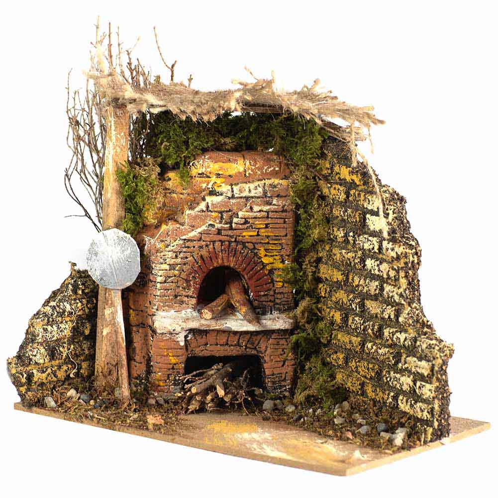 Forno con lampadina effetto fiamma 15x10x13cm 1