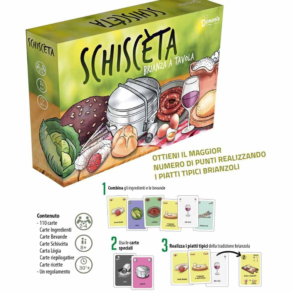Gioco da tavolo Schiscèta Brianza a tavola