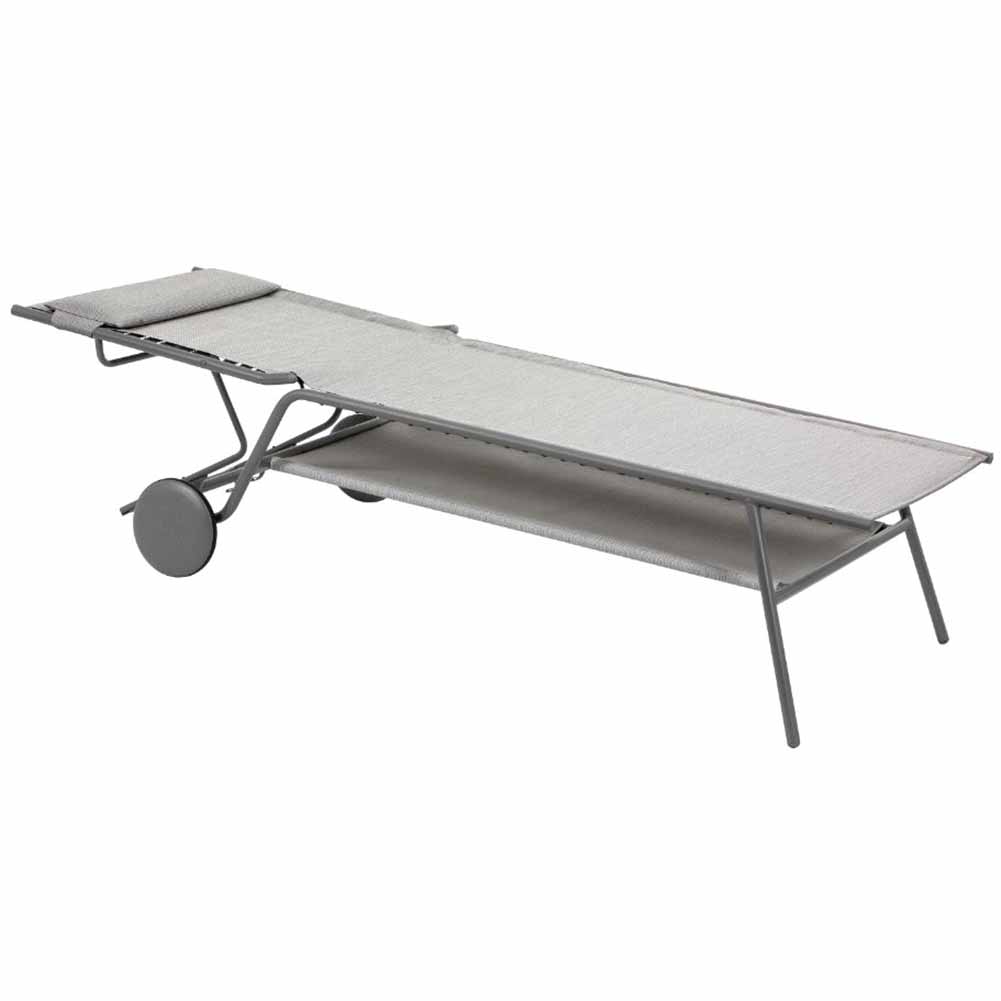 Lettino Lafuma Miami II Alto Duo Galet Titane LFM5172.9714 3
