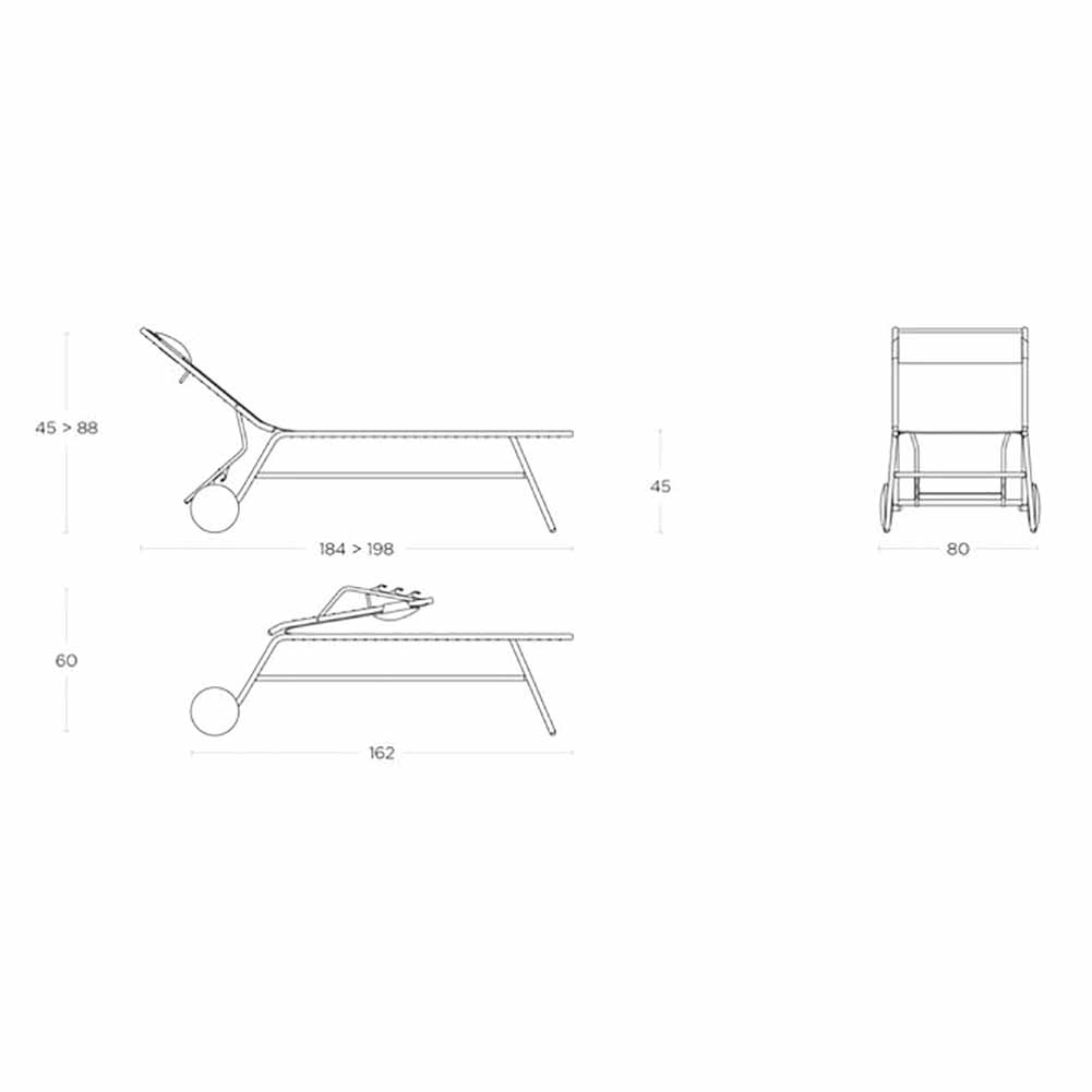 Lettino Lafuma Miami II Alto Duo Galet Titane LFM5172.9714 6