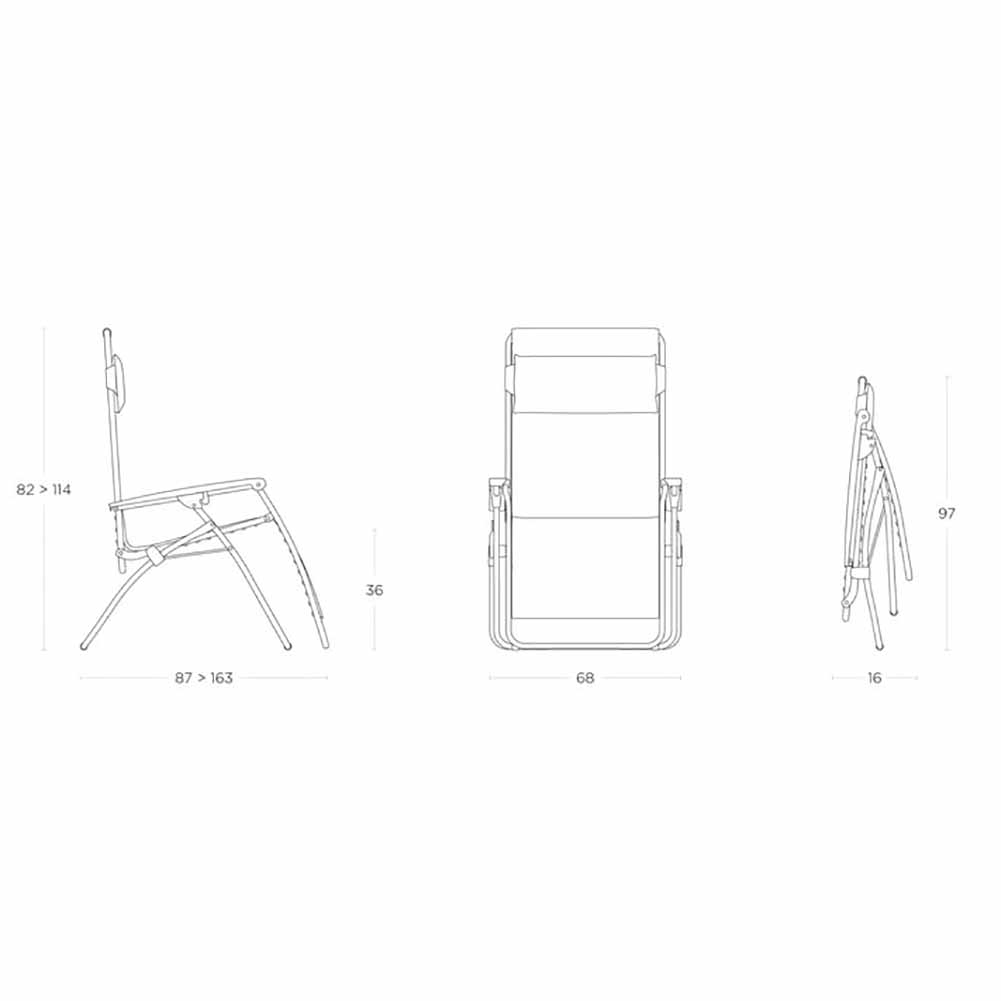Poltrona Relax Lafuma R Clip Seigle II LFM4020.9868 6