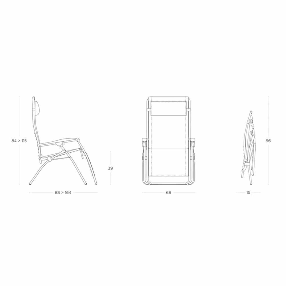 Poltrona relax Lafuma RSXA Clip Batyline Ocean II LFM2035.9870 6