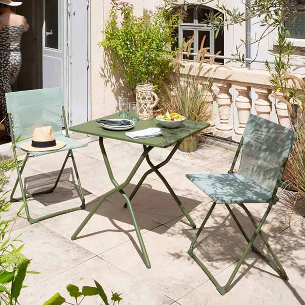 Tavolo Lafuma balcony II colorblock Moss 70x64cm LFM5168.9876 7