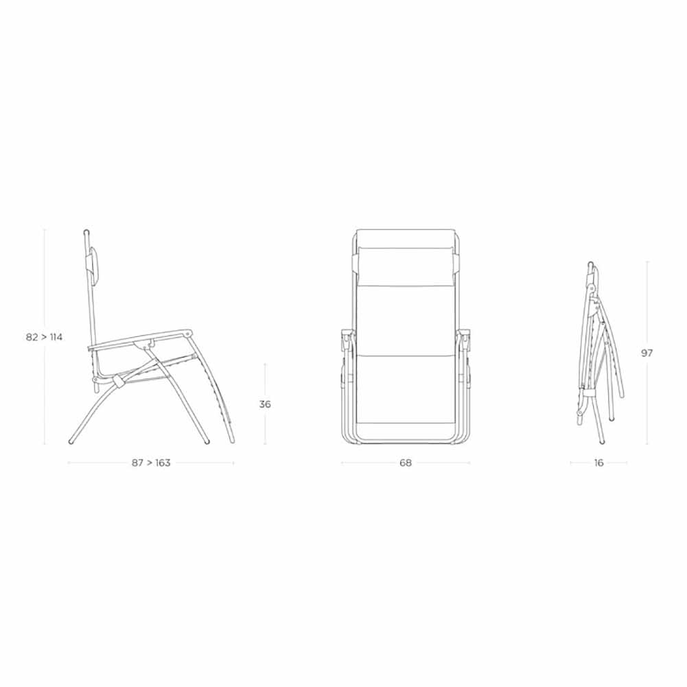 Poltrona Relax Lafuma R Clip Iso colorblock Terre LFM5169.8556 7