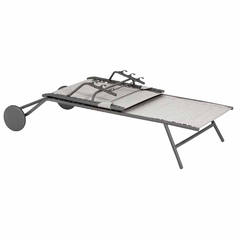 Lettino Lafuma Miami II Galet Titane LFM5171.9714 2
