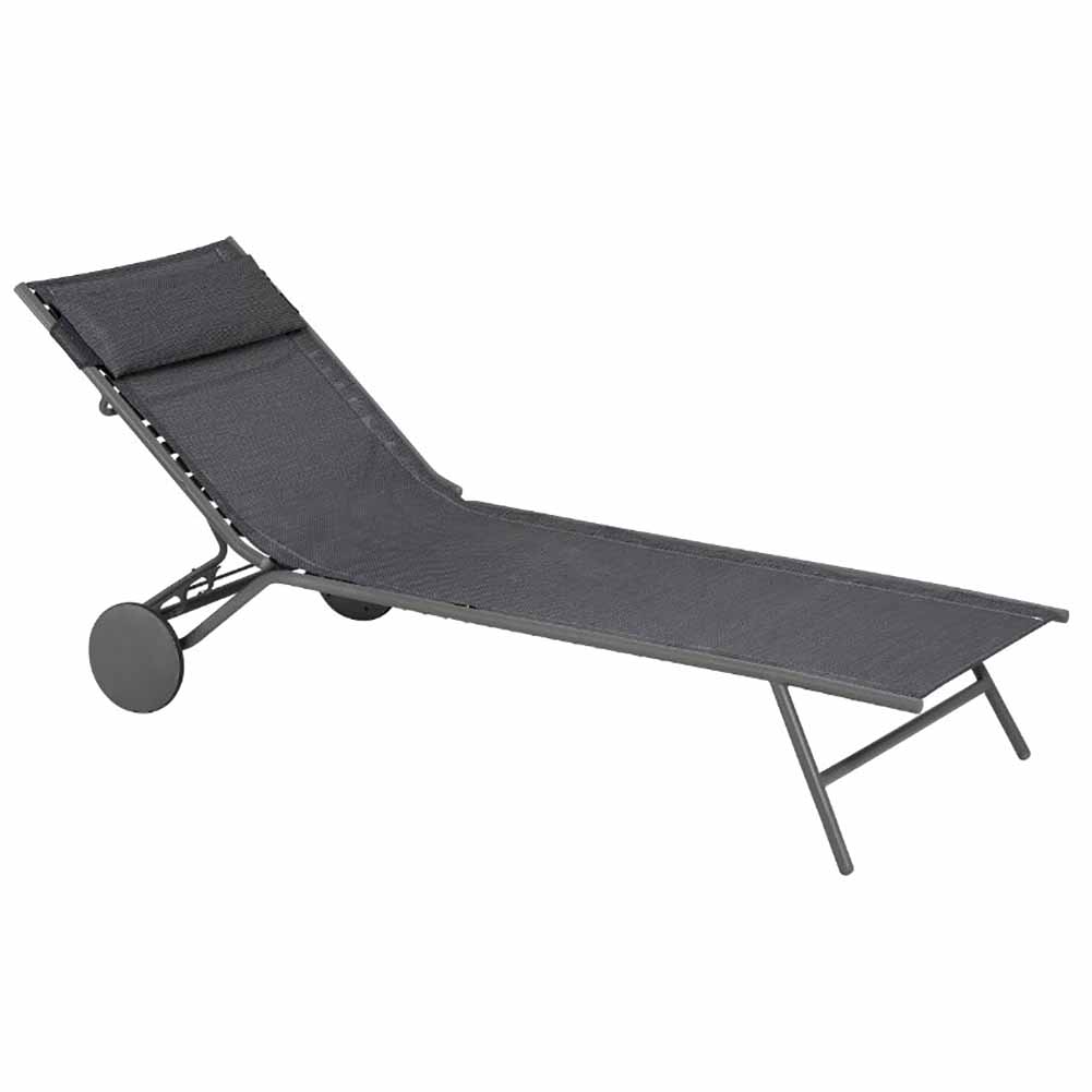 Lettino Lafuma Miami II Obsidian Titane LFM5171.9718 1
