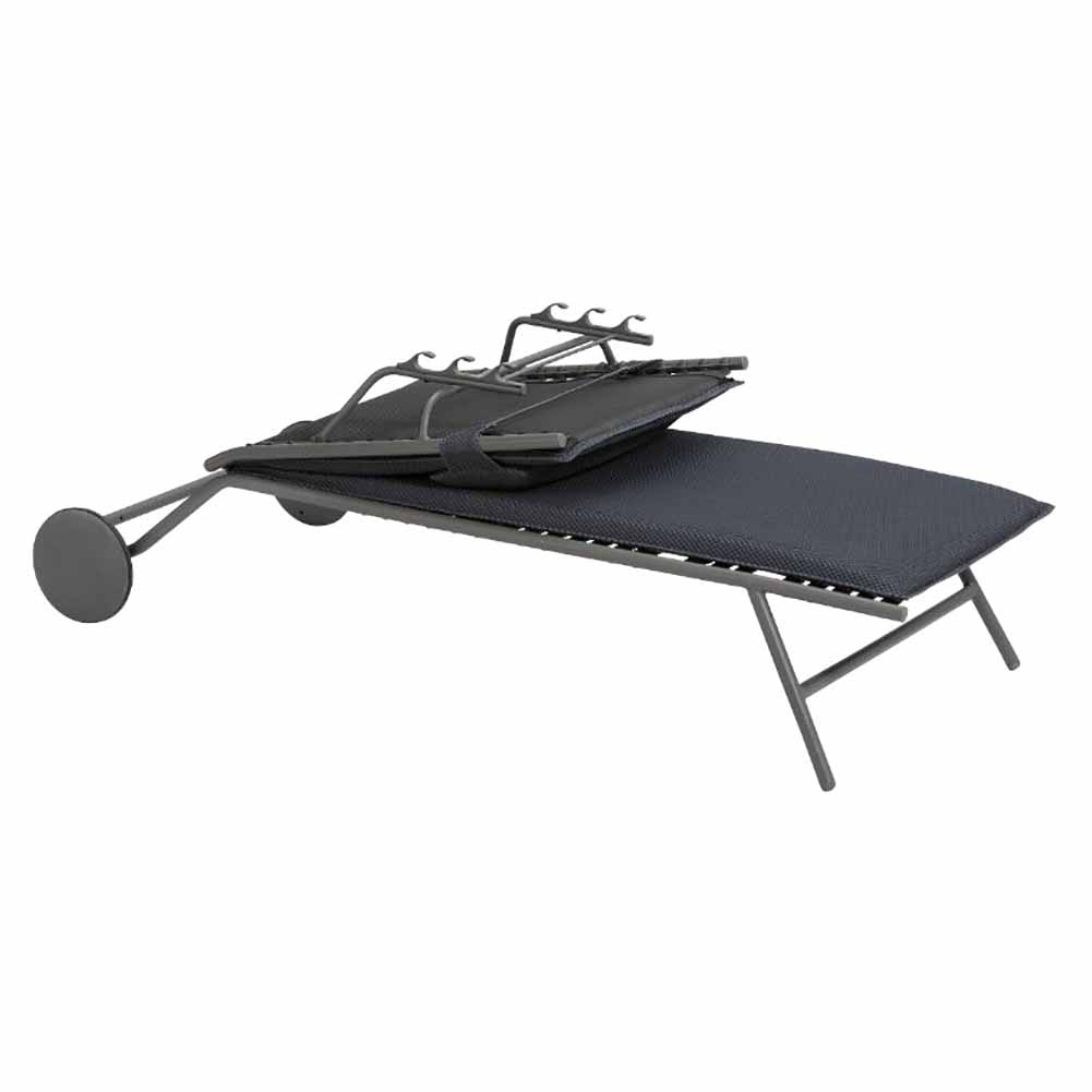 Lettino Lafuma Miami II BeComfort Dark grey LFM5173.8901 2