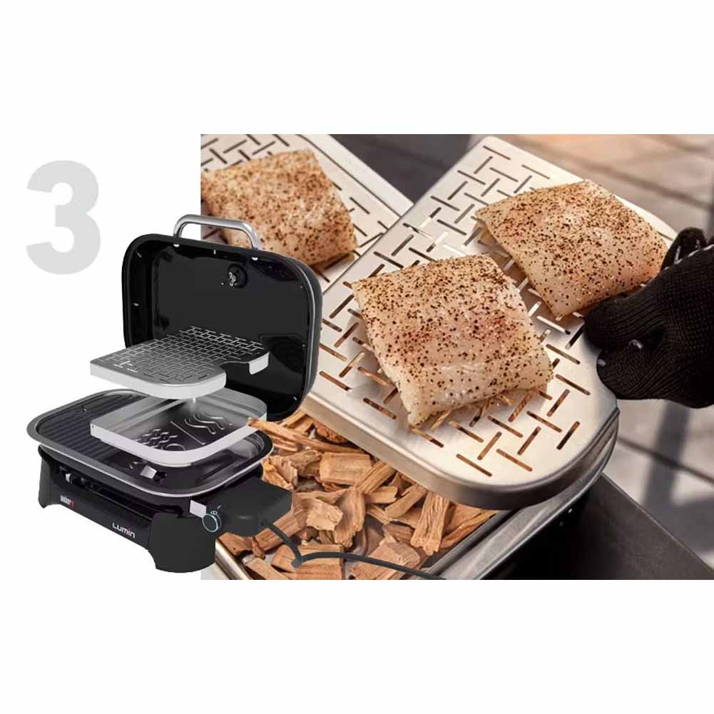 Barbecue elettrico Weber Lumin compact con stand 11