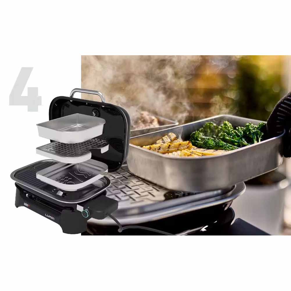 Barbecue elettrico Weber Lumin compact con stand 12