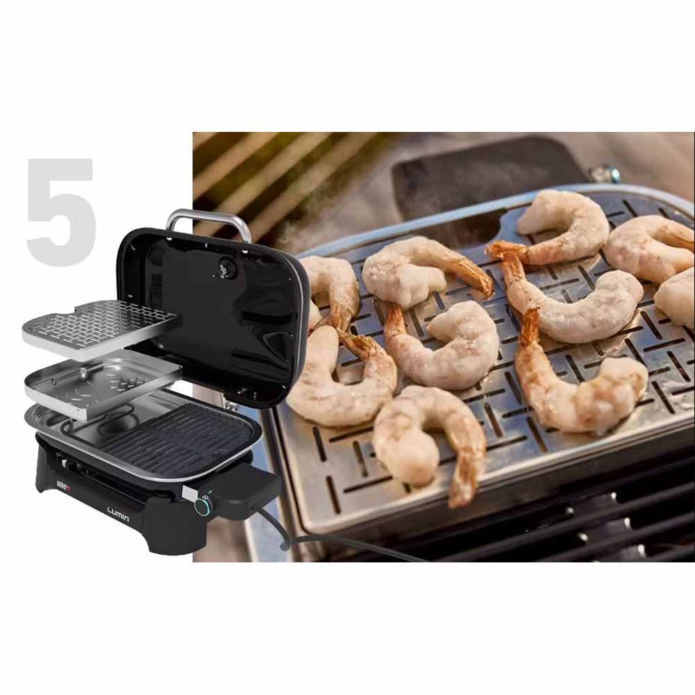Barbecue elettrico Weber Lumin compact con stand 13