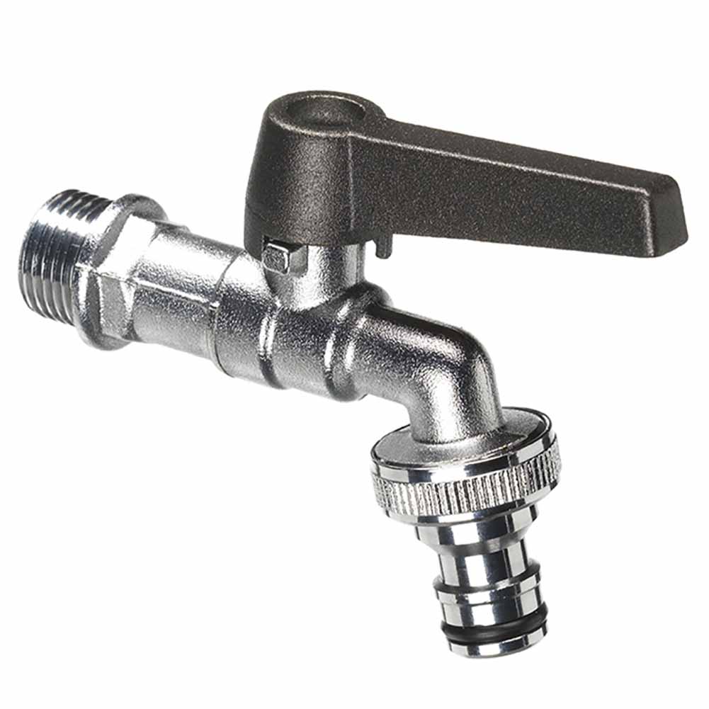 Rubinetto cromato con leva antracite Bel Fer RUB0285 1
