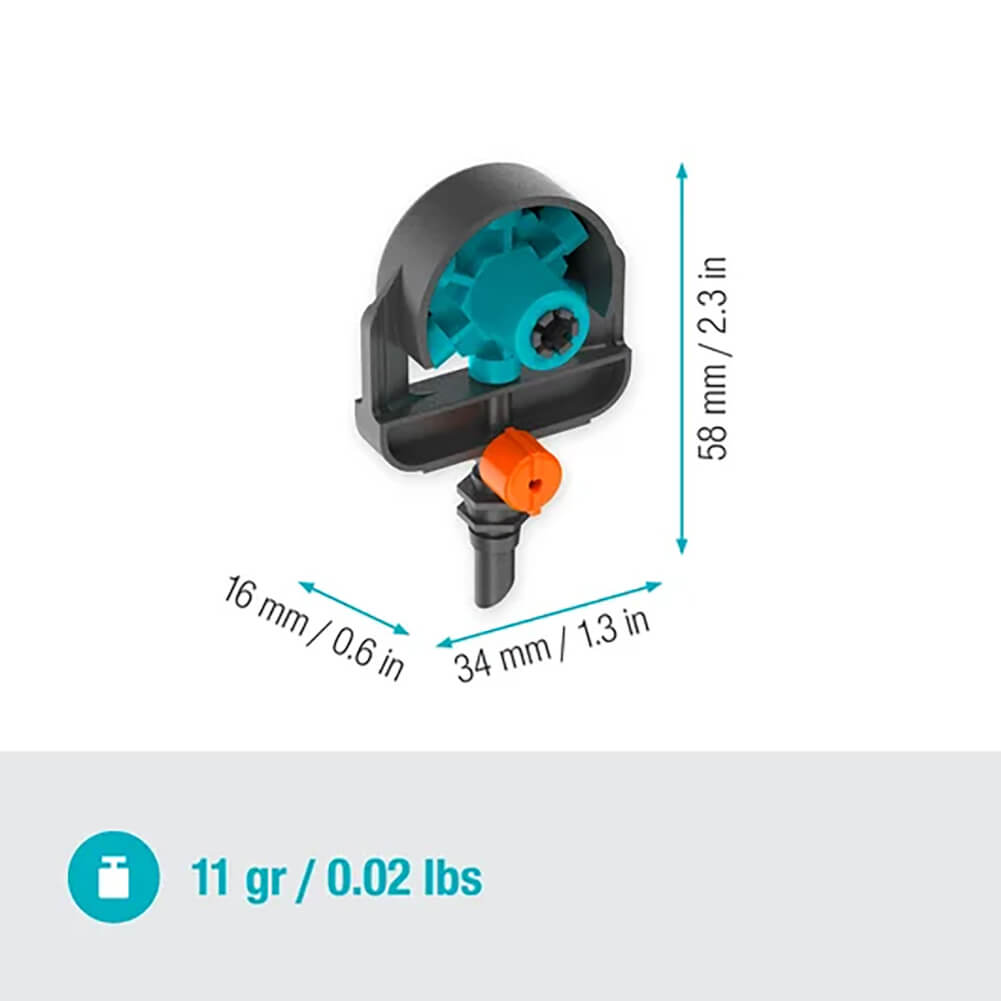 Micro irrigatore a spruzzo regolabile 6 in 1 Gardena 3