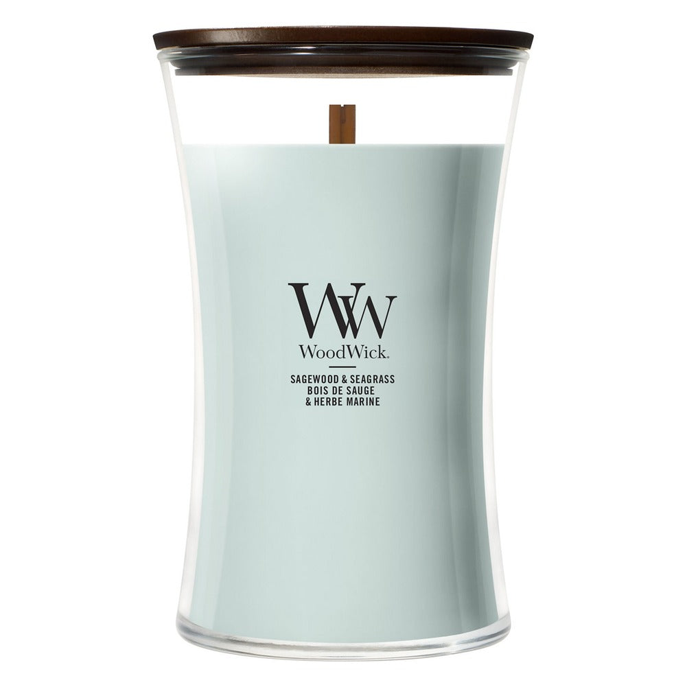 Candela Grande WoodWick Sagewood & Seagrass 1