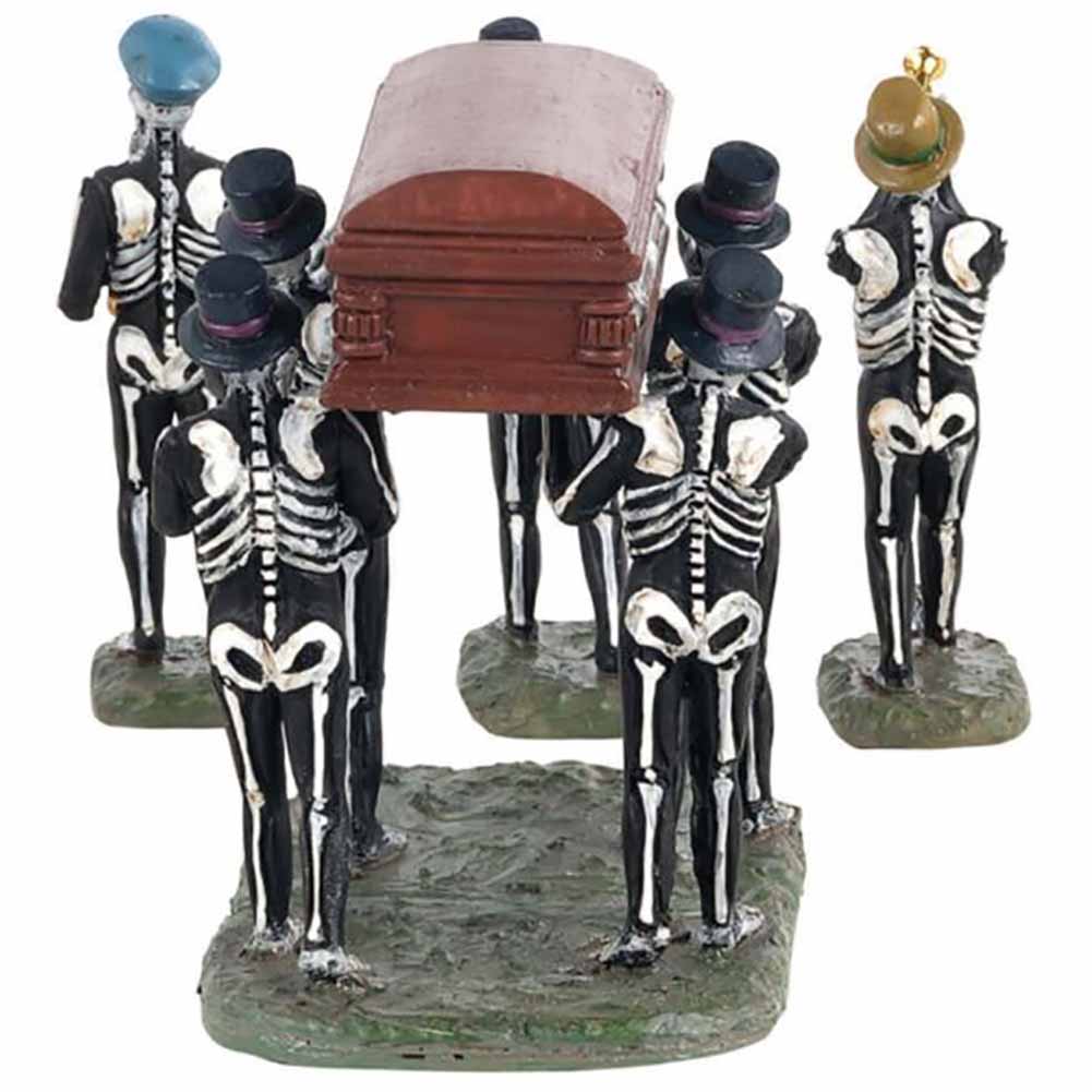 Jazz Funeral Spooky Town set of 4 Lemax Cod 13554 4