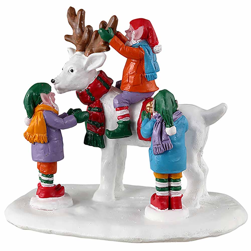 Reindeer snowman Santa's Wonderland Lemax Cod 33629 1