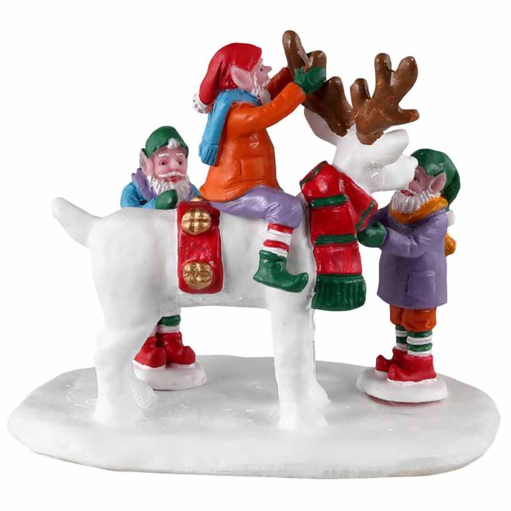 Reindeer snowman Santa's Wonderland Lemax Cod 33629 4