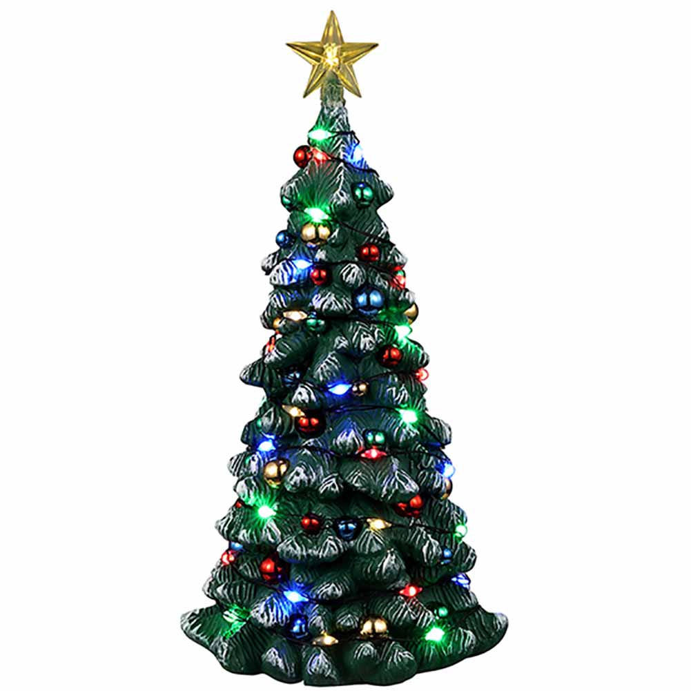 Snowy Christmas Tree Lemax Cod 34102 1