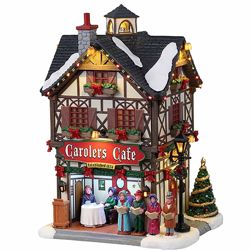 Carolers Café Caddington Village Lemax Cod 35024 1
