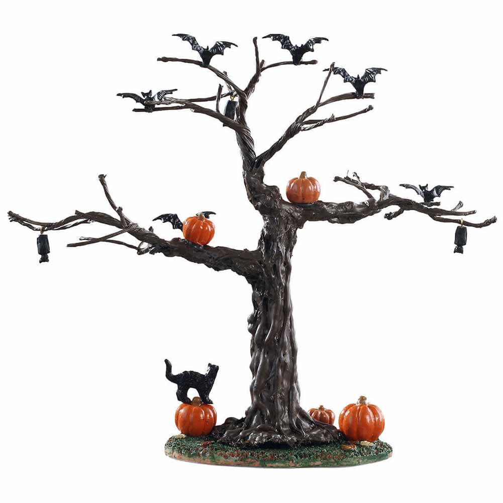 Batty for pumpkins tree Spooky Town Lemax Cod 93418 3
