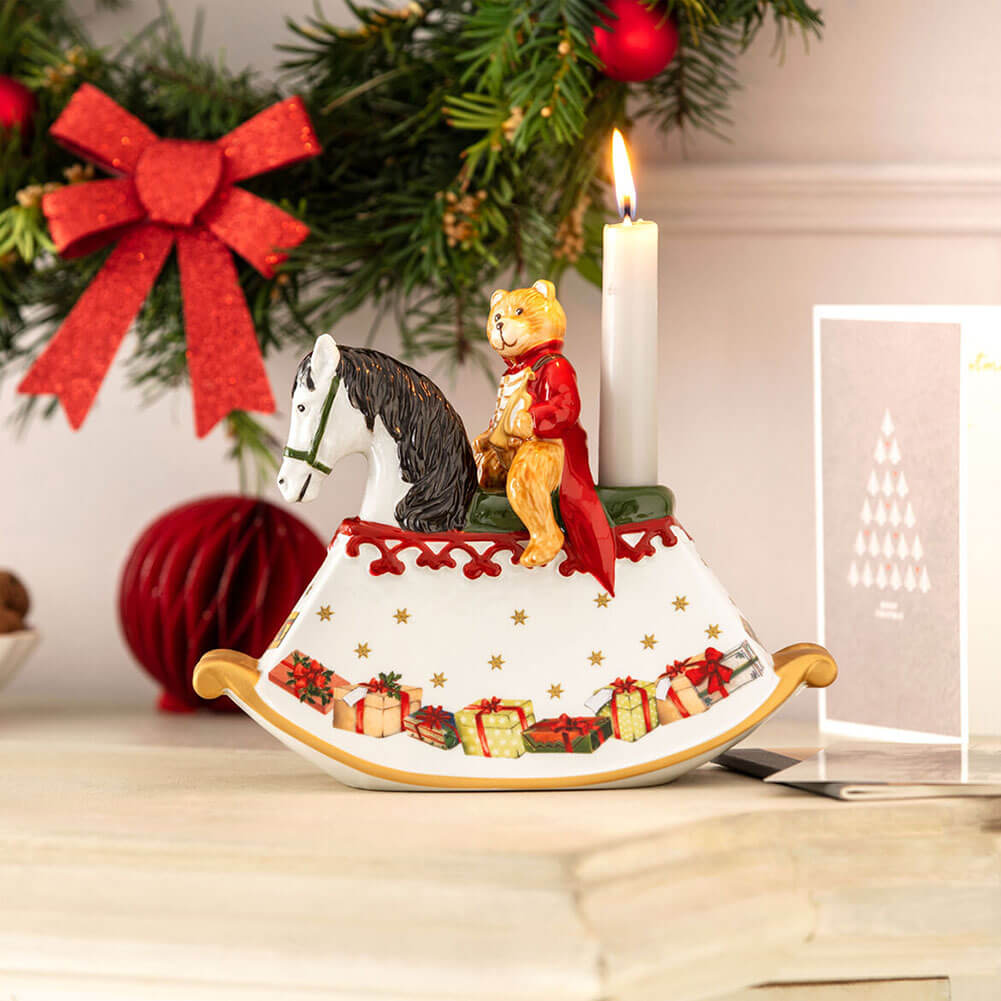 Portacandele Cavallo a dondolo Christmas Toys Villeroy & Boch 2