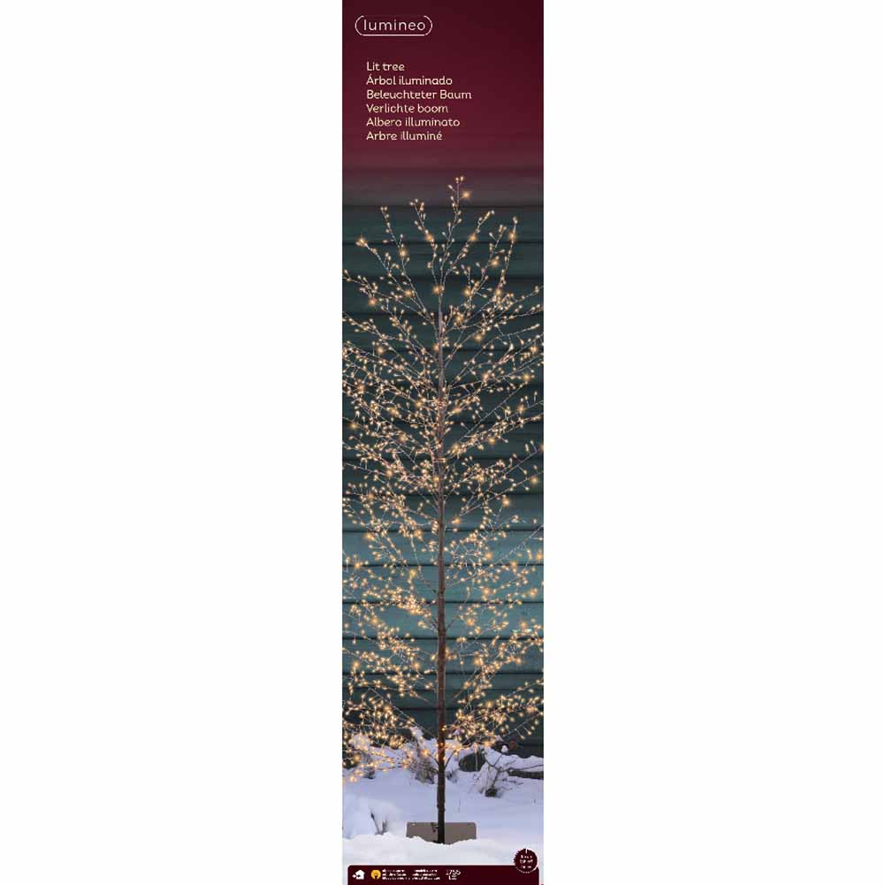 Figura luminosa Albero Stilizzato nero 1755 Micro led traditional 180cm 1