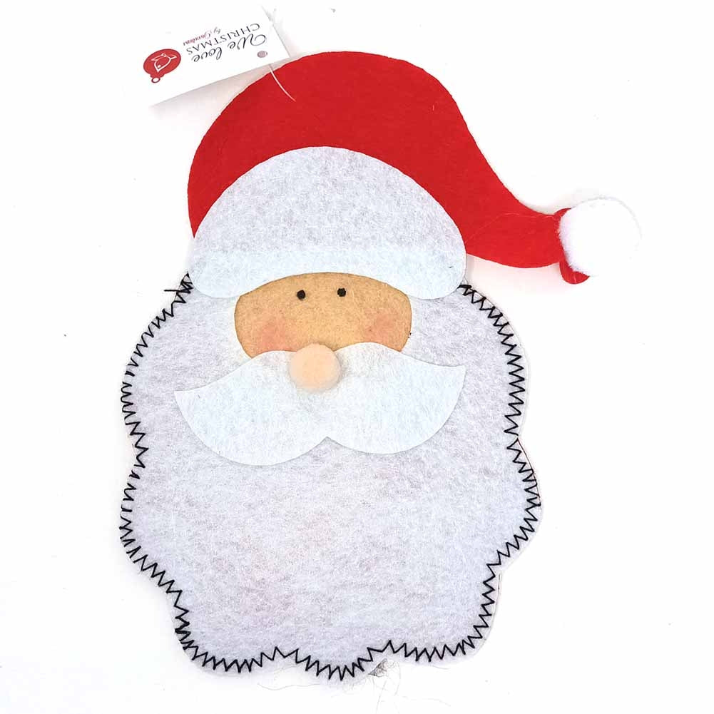 Portaposate con faccia di Babbo Natale 1