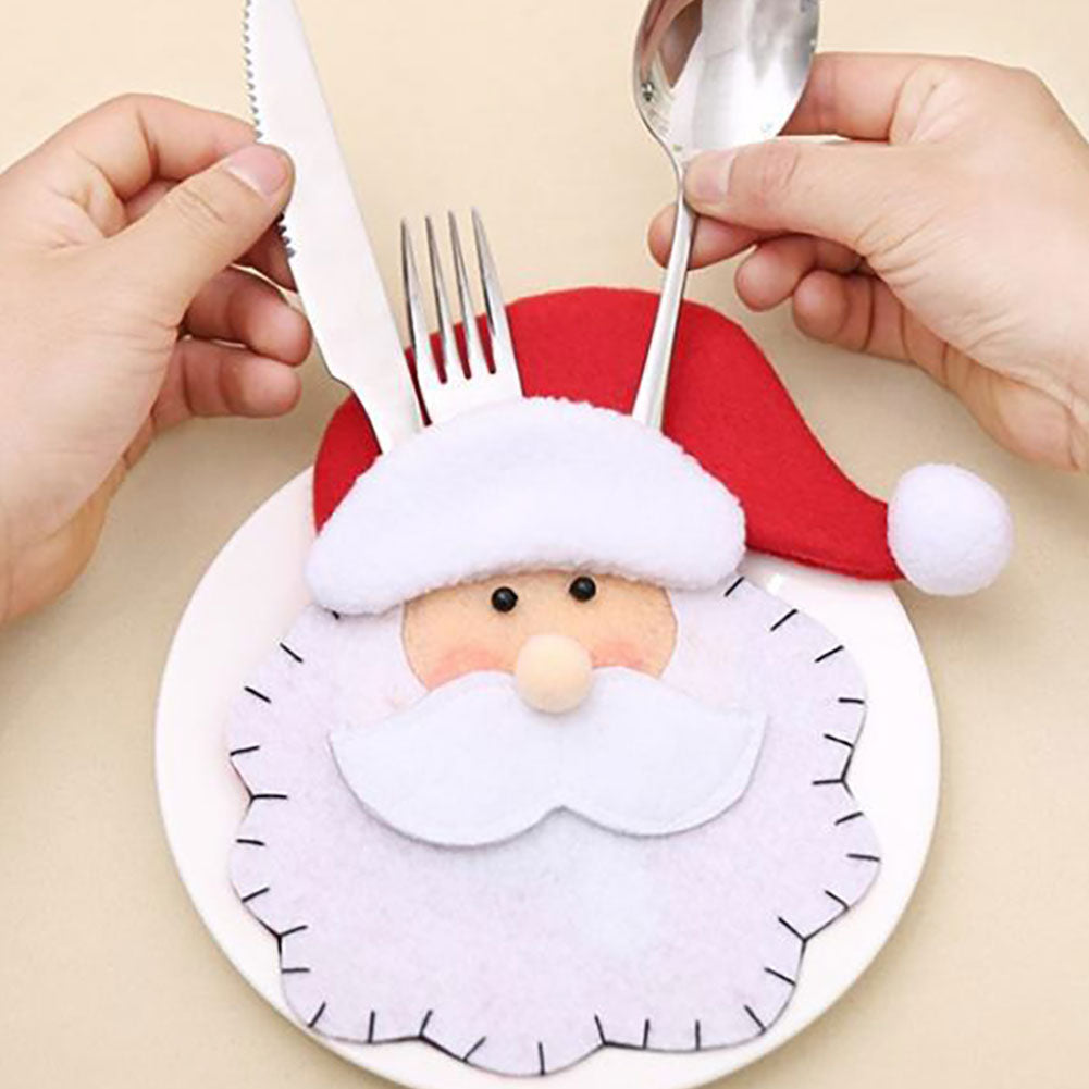 Portaposate con faccia di Babbo Natale 2