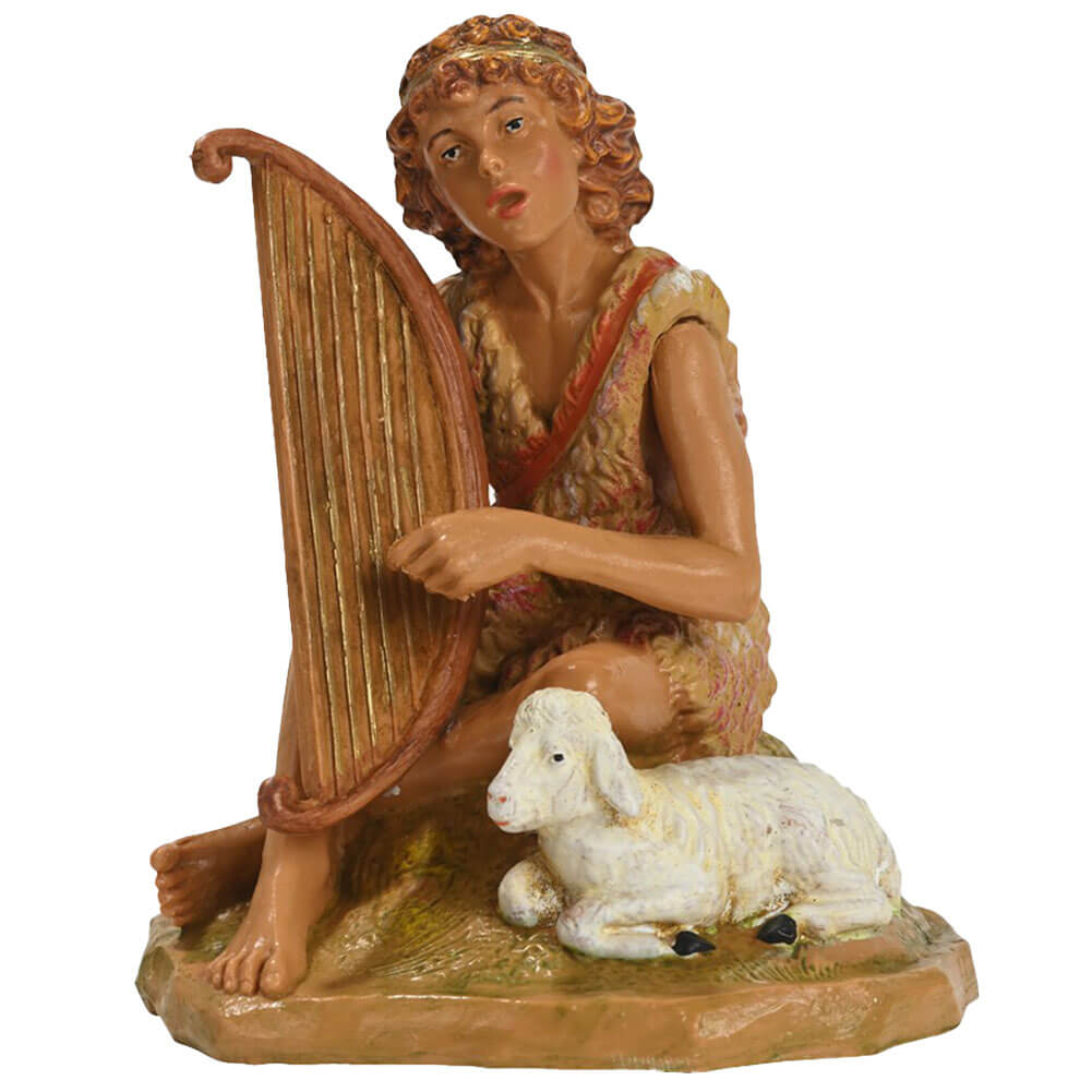 Statuine presepe Pastore con Arpa Categoria 19cm Fontanini (cod.394) 1