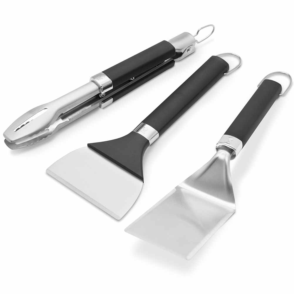 Kit combo gas Weber: Piastra a gas Premium e set utensili. 3