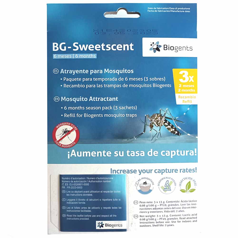 Ricarica attrattivo per zanzare BG-Mosquitaire 6 mesi 2