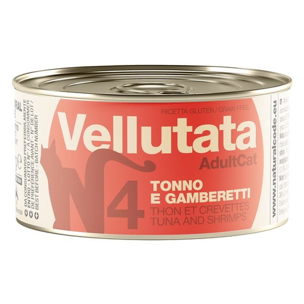 Vellutata Natural Code V4 Tonno e Gamberetti Alimento Umido per Gatti Adulti 85g 1