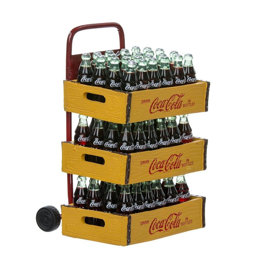 Figura da collazione Babbo Natale con carrello Coca-Cola 26,7 cm 6
