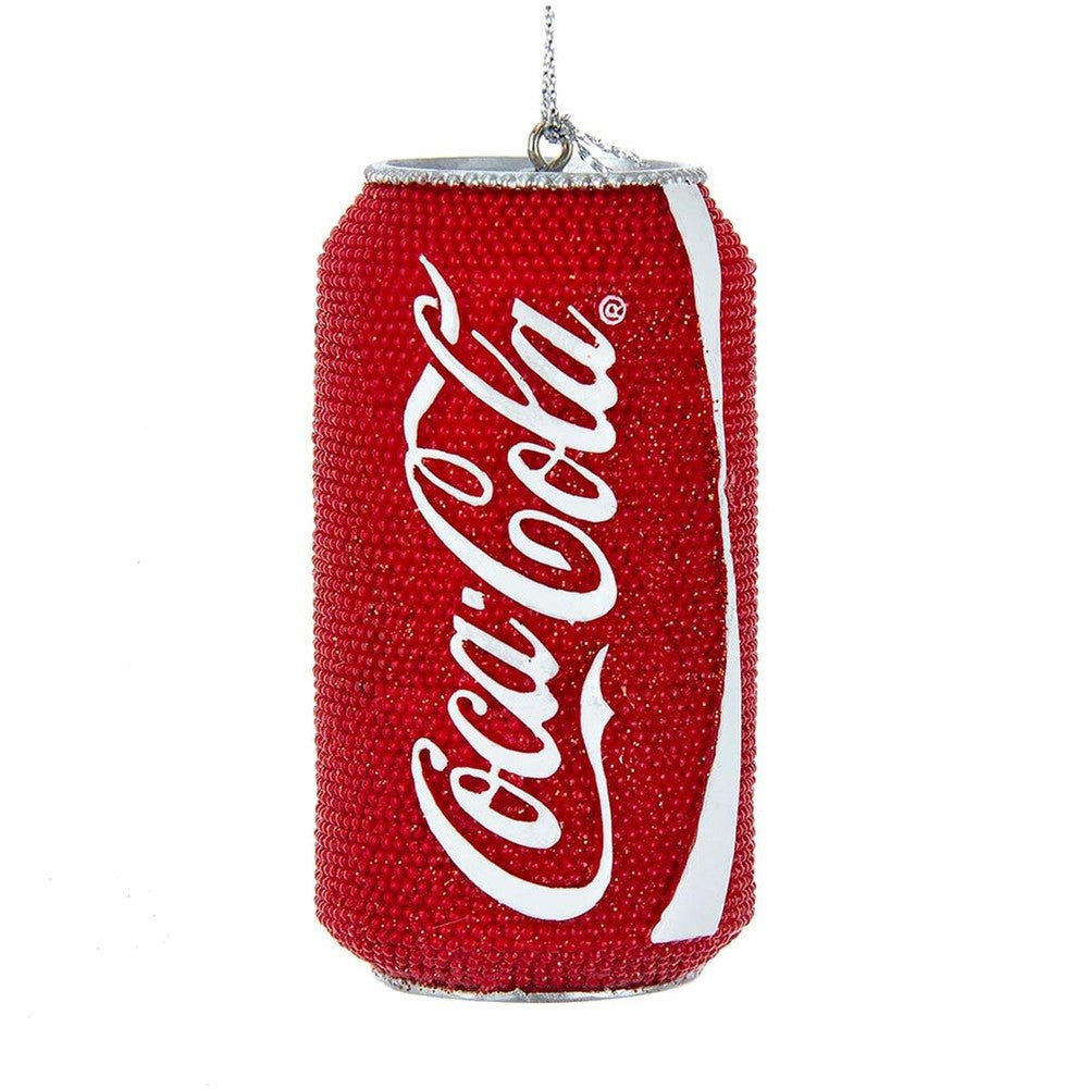 Addobbo per albero di Natale lattina Coca-Cola glitterata Kurt S. Adler 1