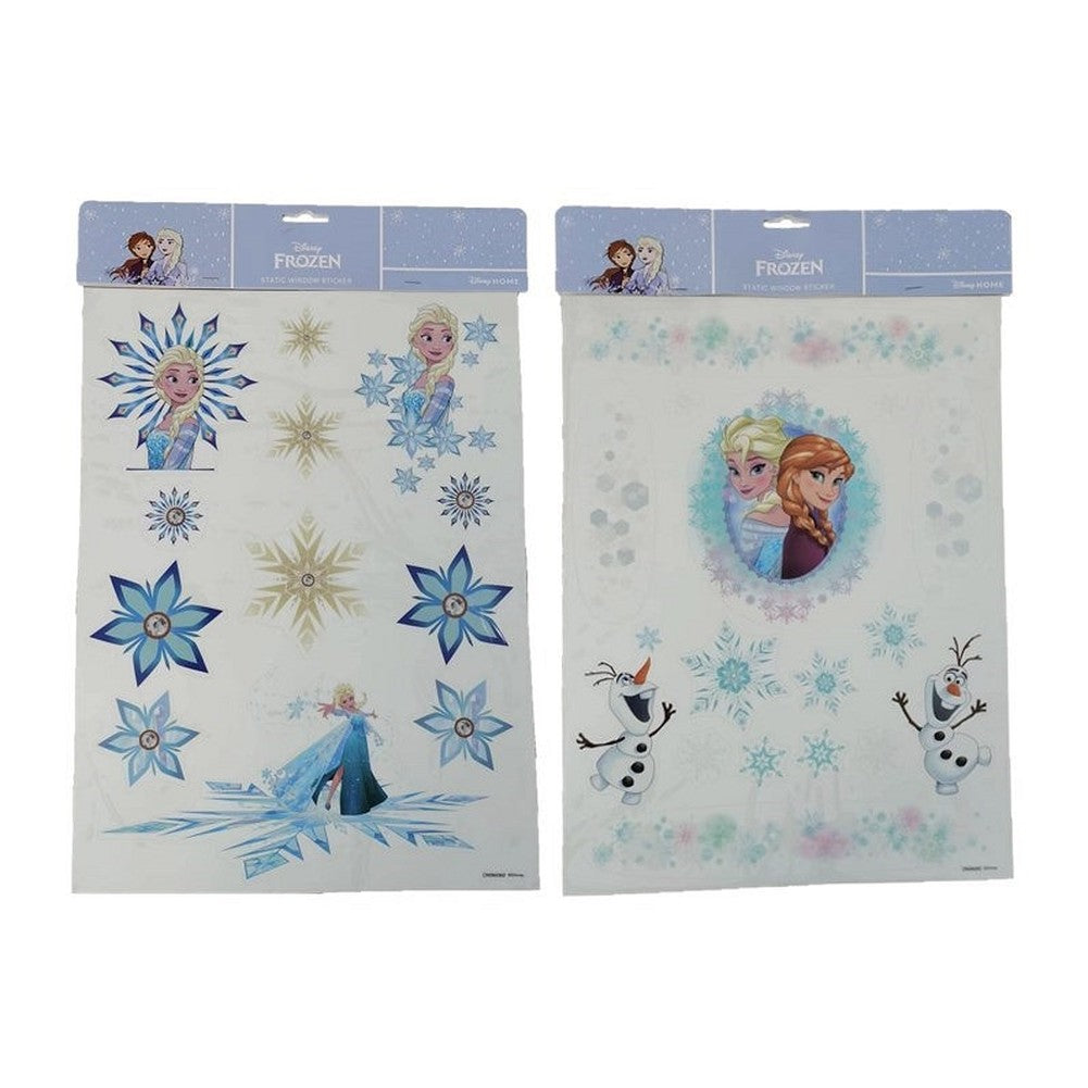 Vetrofania natalizia adesiva Disney Frozen formato A3, 2 soggetti assortiti 1