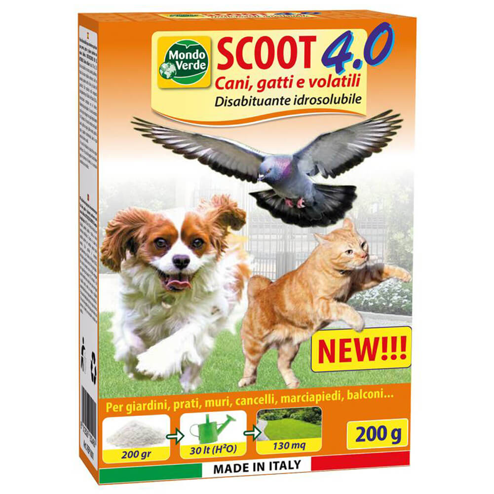 Disabituante Scoot 4.0 per cani gatti e volatili 200g Mondo Verde 1