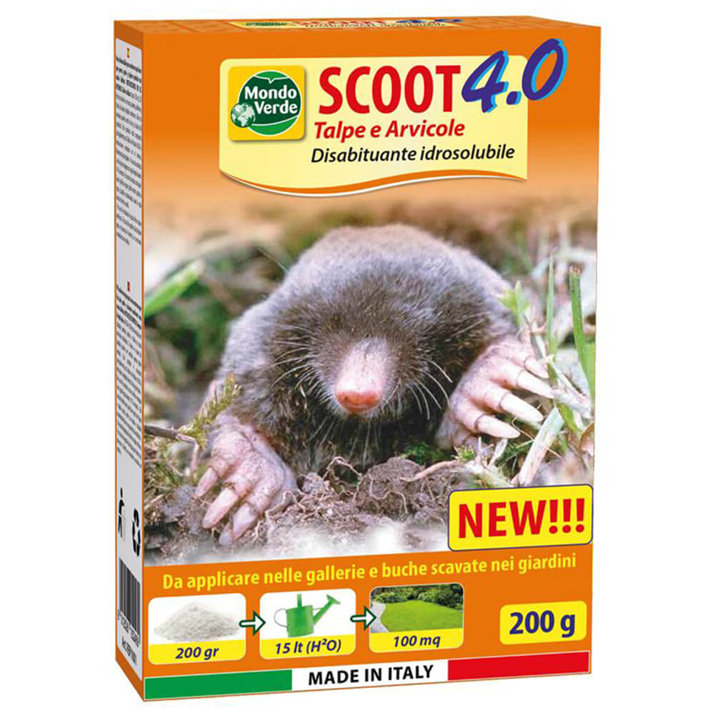 Disabituante Scoot 4.0 per talpe e arvicole 200g Mondo Verde 1