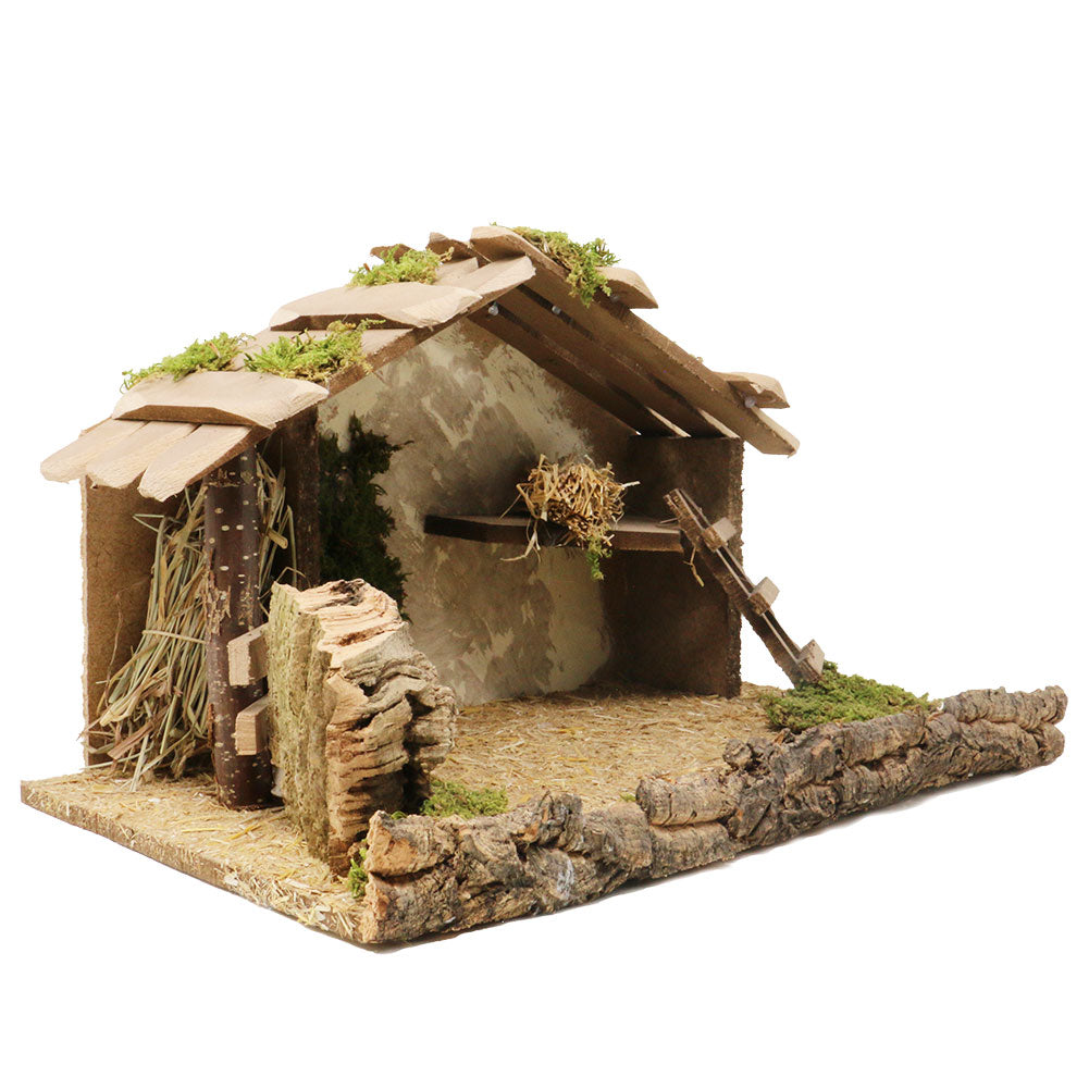 Capanna con scala e sacchi di farina 39x24x24cm 4