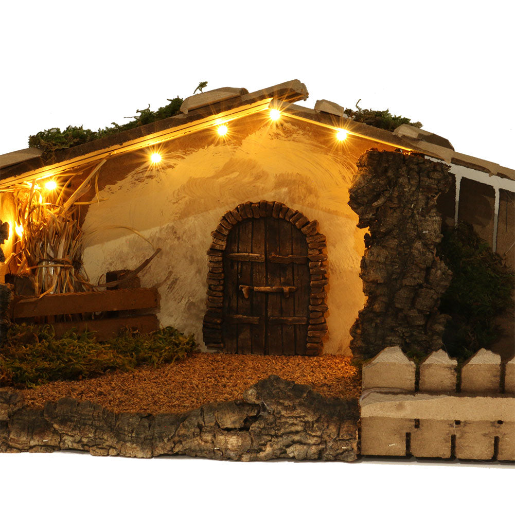 Capanna illuminata con covone 54x26x24cm 4