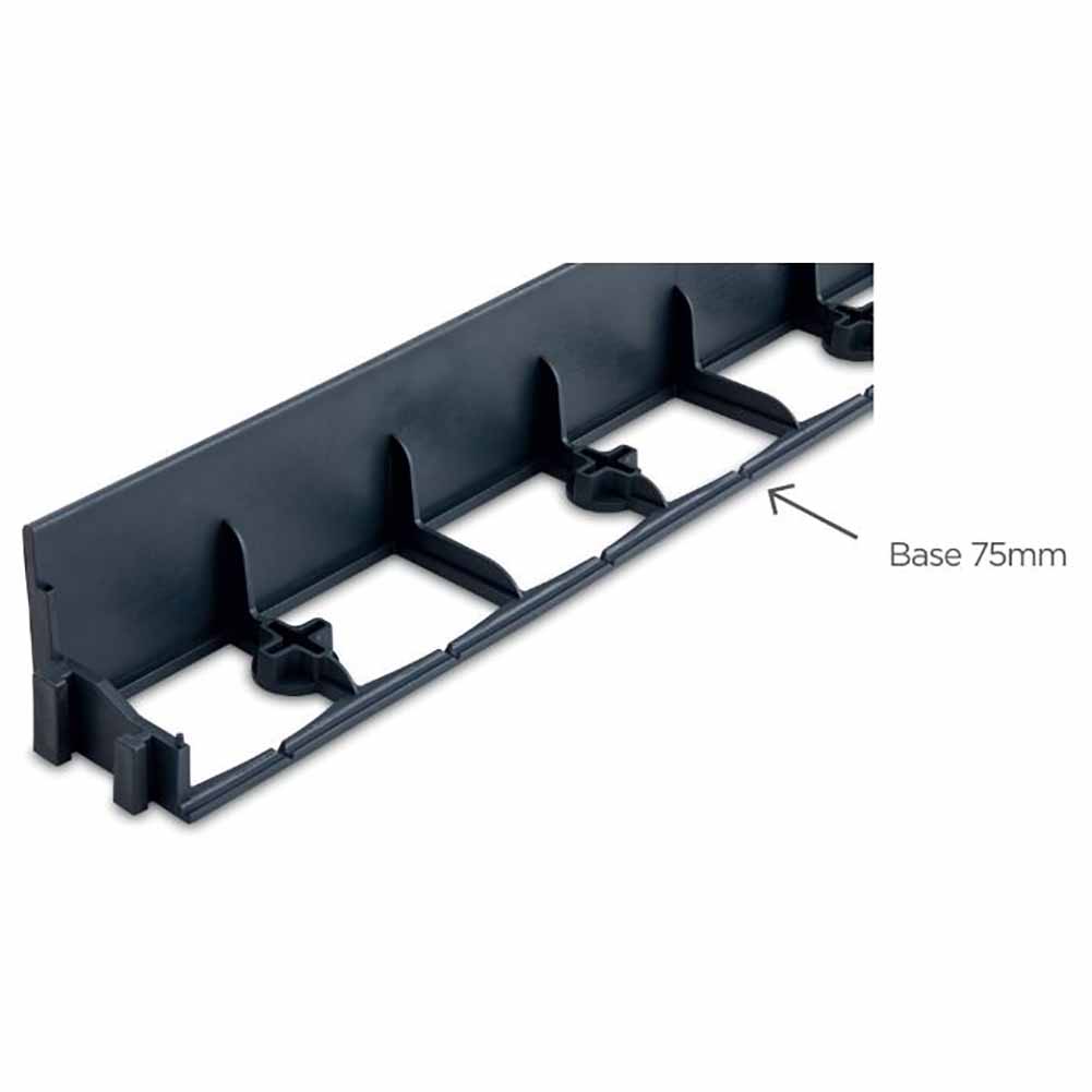 Bordura a L Professionale nera Lacogreen 1mxh4,5cmx5mm 2