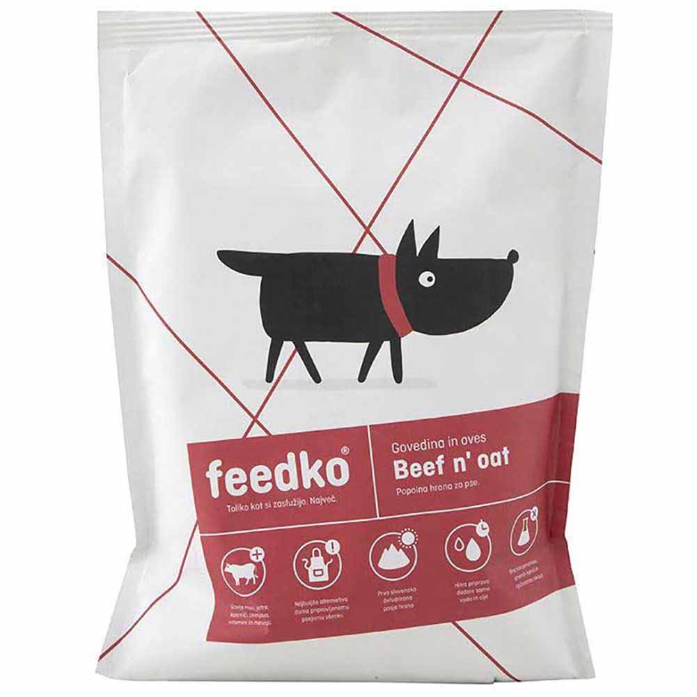 Alimento disidratato per cani Feedko manzo e avena 1